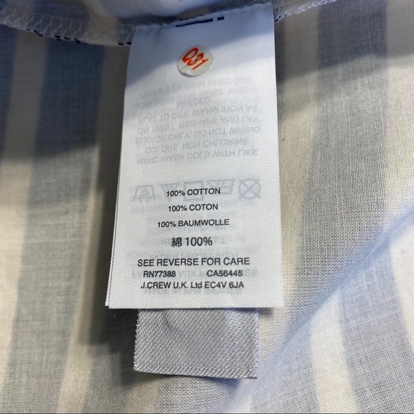 J. Crew Navy and White Striped One Shoulder Sleeveless Top - Picture 9 of 12